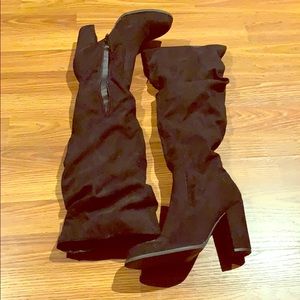 Long high heeled boots